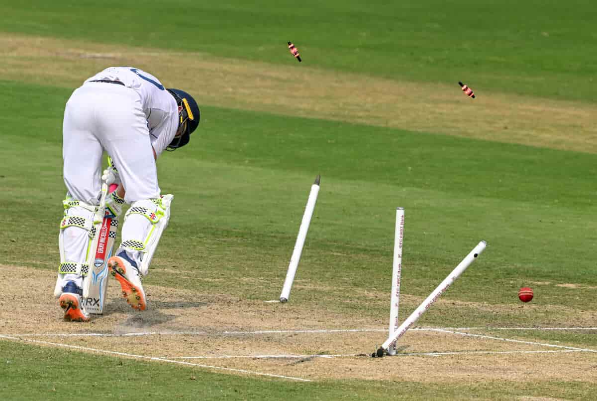 Jasprit Bumrah bowled Ollie pope 